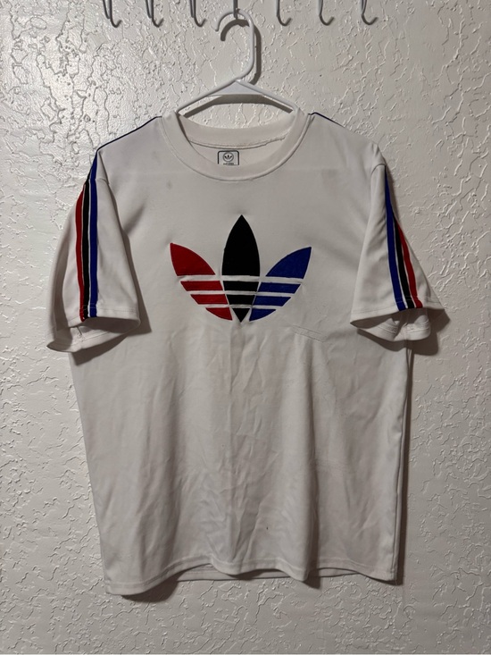 adidas Other - Adidas Originals ADICOLOR TRICOLOR TREFOIL 3 Stripe White Red Blue